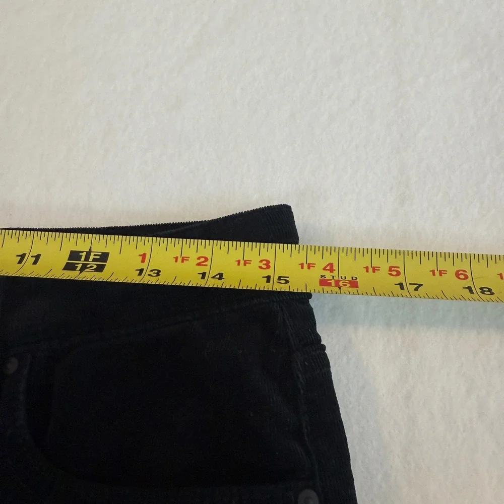 Kut from the Kloth Corduroy Pants Womens‎ 6P Black Straight Leg